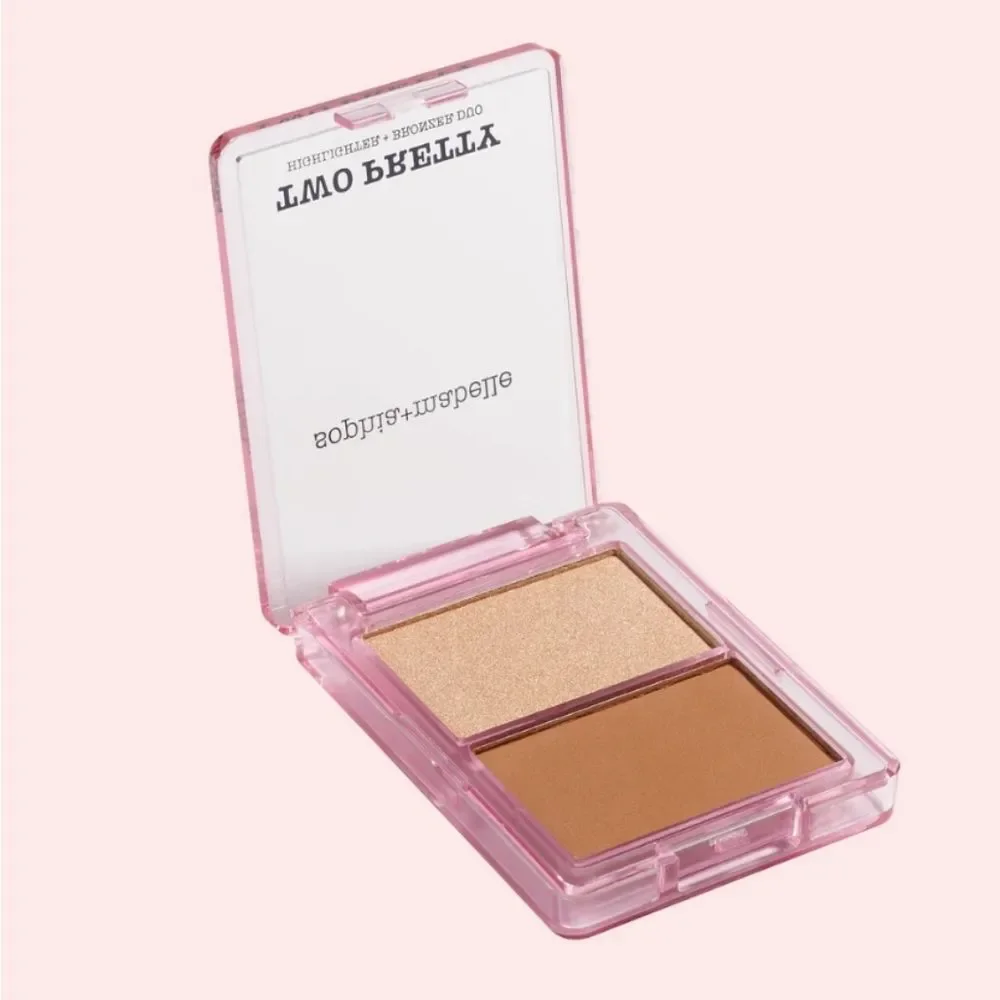 NIP Sophia + Mabelle Two Pretty Sunlit Sand Palette Duo Bronzer Highlight Combo